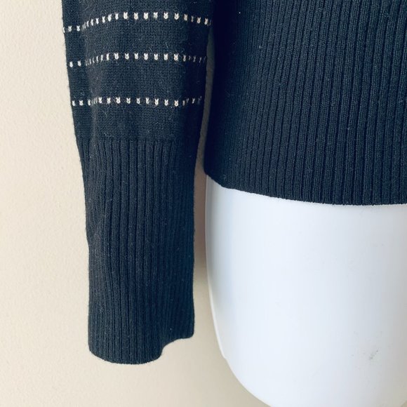 BANANA REPUBLIC merino wool sweater with brooch M - Picture 7 of 10